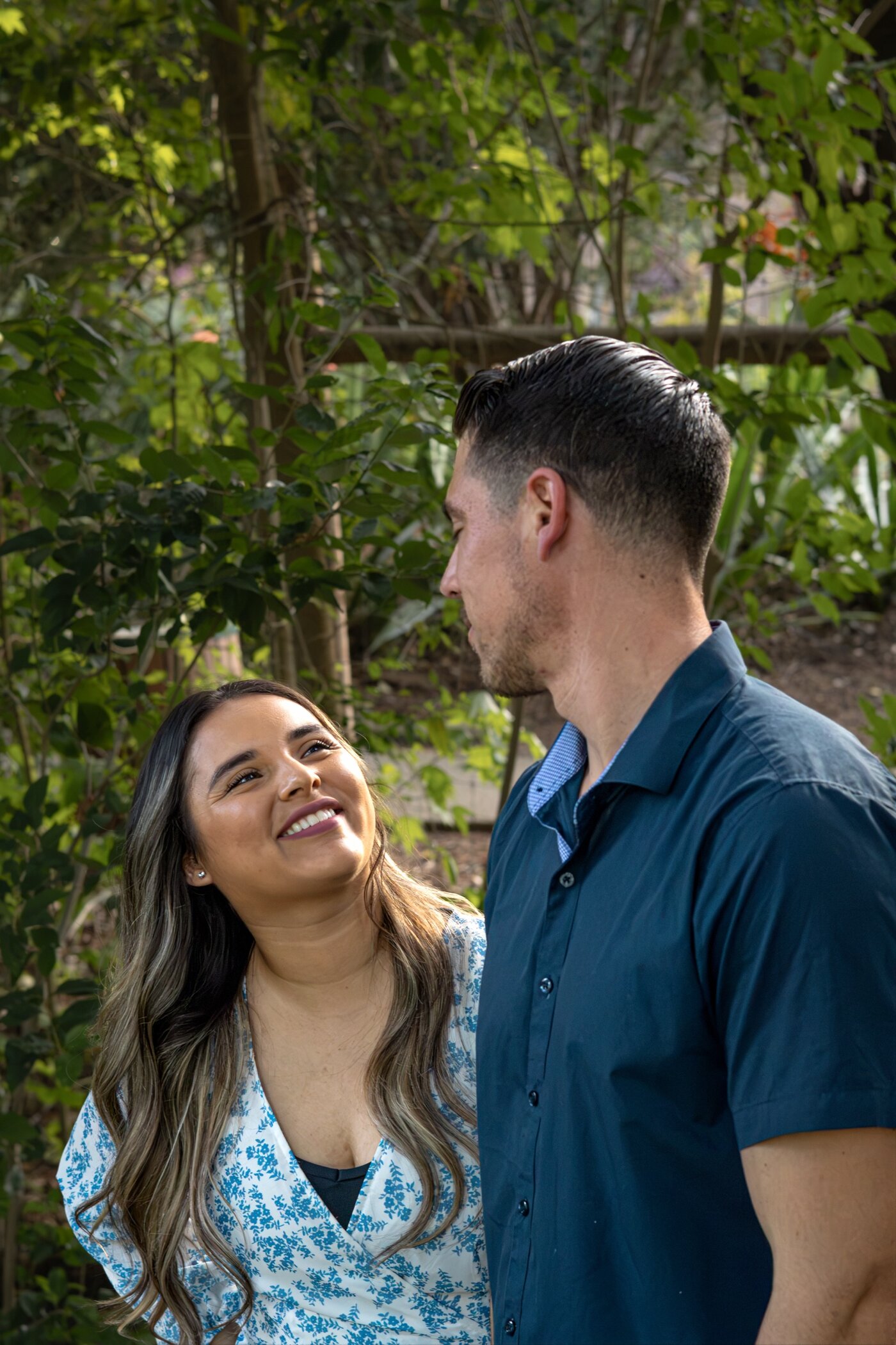 Couple looking at each other lovingly